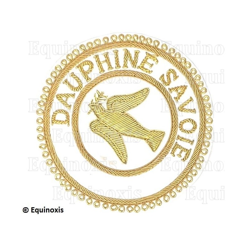 Badge / Macaron GLNF – Grande tenue provinciale – Grand Expert – Dauphiné Savoie – Brodé main